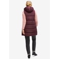 thumbnail image 2 of Ellos Plus Size Long Hooded Puffer Vest, 2 of 3
