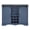 Navy, variant on LIVILAND 47" Buffet Bar Cabinet Barn Door w/Marbling Pattern Countertop White