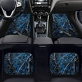 thumbnail image 3 of Pzuqiu Blue Camo Hunting Car Floor Mats Car Steering Wheel Cover Full Set Easy to Install 5 Piece Car Floor Mats All Weather with Anti-Slip Pad Removable Automotive Accessories for Cars, 3 of 6