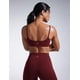 thumbnail image 2 of Sujetador deportivo CRZ YOGA Butterbreeze con cuello redondo rojo Merlot para mujer, 2 of 3