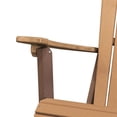 thumbnail image 5 of OS Home and Office Furniture Fan Back Folding Adirondack Chair - Weather Wood On Tudor Brown Base, 5 of 6
