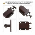 thumbnail image 4 of Uxcell 4 Pack Double Roller Cabinet Catches, Cabinet Door Latch with Screws for Cabinet Drawer Closet, Brown, 4 of 6