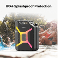 thumbnail image 3 of ULTIMEA Go 360° Party Speaker, 300W Peak Power, Bluetooth 5.4, App Control, Dual Wireless Microphone Support,Ultimea Go, 3 of 16
