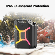 ULTIMEA Go 360° Party Speaker, 300W Peak Power, Bluetooth 5.4, App Control, Dual Wireless Microphone Support,Ultimea Go