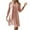 Pink, variant on KIHOUT Women's Solid Color Casual Lace Hollow Out Long Sleeve Cardigan + Sleeveless Dress Two Piece Sets Blouses