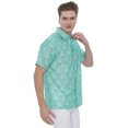 thumbnail image 4 of LA LEELA Mens Hawaiian Shirts Short Sleeve Button Down Shirt Men's Casual Vacation Shirts Vacation Summer Party Shirts for Men Funny XXL Green Boat, 4 of 6