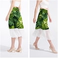 thumbnail image 4 of Frond Chiffon Beach Dresses for Women, Summer Strappy Polyester Beach Dress, 4 of 6
