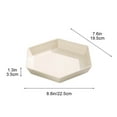 thumbnail image 3 of Hxlamzoo Stylish Hexagonal Large Fruit Tray for Living Room & Coffee Table | Durable, Easy-Clean Serving Platter for Snacks, Candy, and Meals, 3 of 6