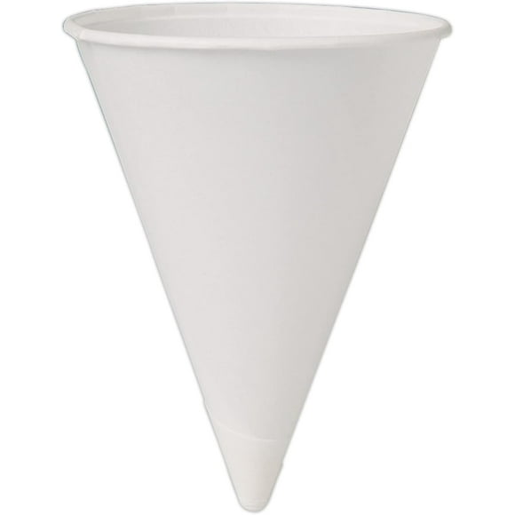 Unisource Solo Paper Cone Water Cups - Cone - 200 / Pack - White - Paper - Water, Cold Drink