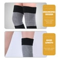 thumbnail image 2 of 2 Pairs Winter Knee Warmer Elastic Knee Brace Elastic Knee Protector Thicken Knee Cover, 2 of 8