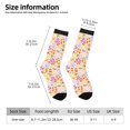 thumbnail image 2 of Fotbe Colorful Floral Calcetas Largas con Estampado para Hombre y Mujer – Calcetas de Compresión Transpirables y Elásticas, Viajar y Uso Diario Talla 5-11, 2 of 6