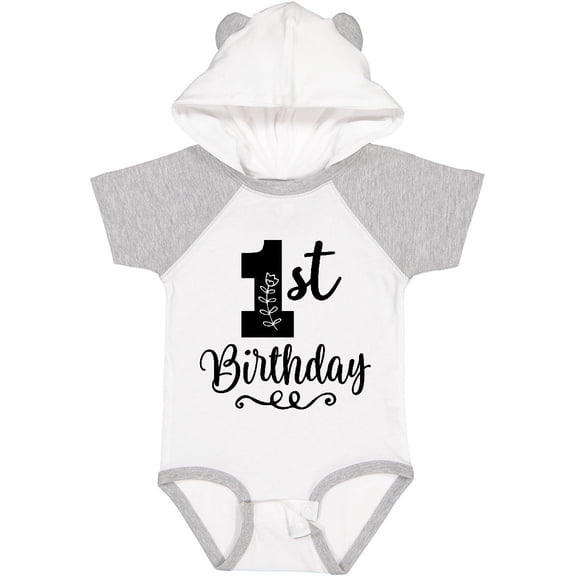 Inktastic 1st Birthday One Year Old Girls Girls Baby Bodysuit