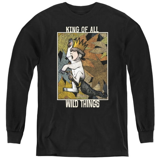 Where The Wild Things Are - King Of All Wild Things - Youth Long Sleeve Shirt - Small