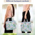 thumbnail image 4 of FORMRS Womens Corduroy Tote Bag Crossbody Shoulder Handbag with Pocket, Blue Floral, 4 of 7