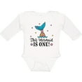 thumbnail image 3 of Inktastic Mermaid 1st Birthday 1 Year Old Girls Long Sleeve Baby Bodysuit, 3 of 5