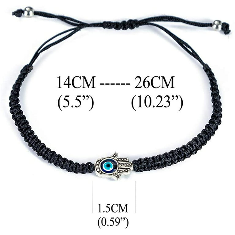 Handmade String Evil Eye Bracelet for Women Men Girls Boys Black Red Thread  Adjustable Bracelets Minimalist Jewelry 