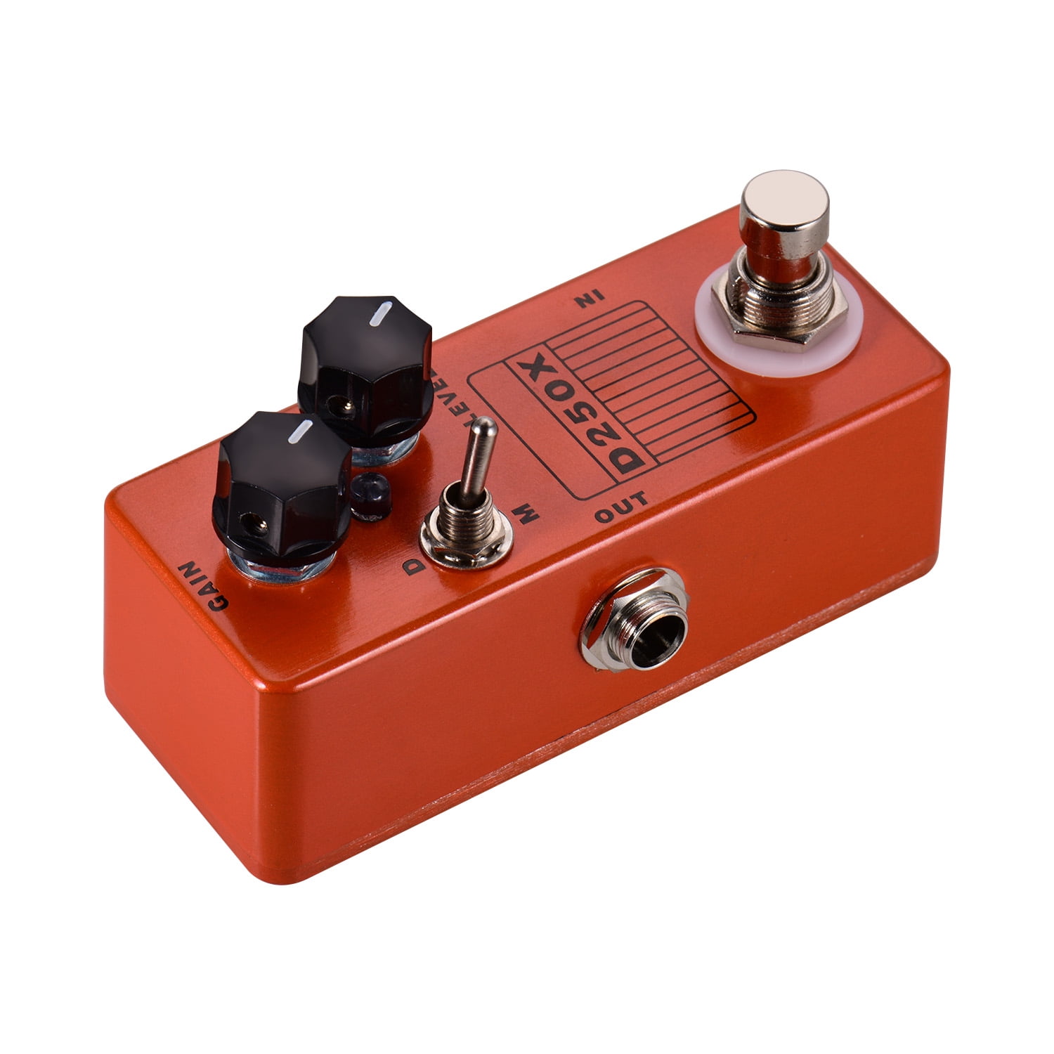 MOSKY D250X Electric Guitar Overdrive Preamp Effect Pedal 2 Models Full Metal Shell True Bypass