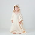 thumbnail image 2 of Rhuody Casual Boy Pajamas Long Sleeve Sleepwear O Neck Bathrobes Hooded Cartoon Graphic Homewear One Size Toddler Simple Clothes Beige, 2 of 6