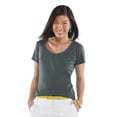 thumbnail image 1 of Camiseta de mujer con cuello redondo CHARCOAL L LAT 3504, 1 of 1