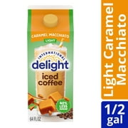 International Delight Zero Ready to Drink 0g Added Sugar, Caramel Macchiato Iced Coffee, 64 fl oz Carton