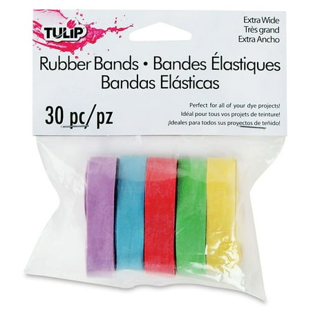 Tulip Wide Rubber Bands 30 Per Package