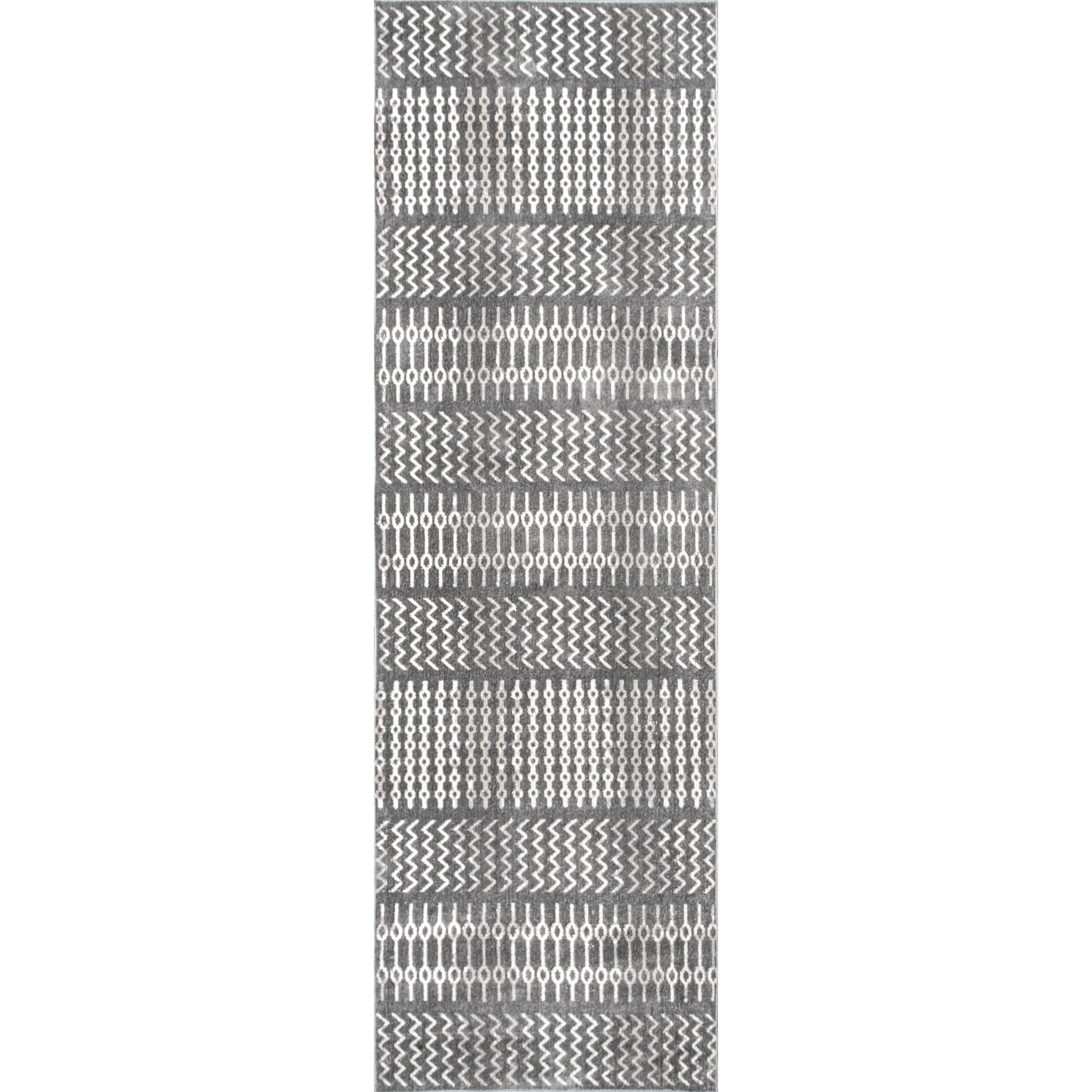 nuLOOM Runner Rug, 2' 6" x 8', Gray