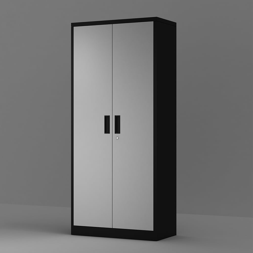 Kepooman 5 Shelf Metal Storage Cabinet with 4 Adjustable Shelves & Lockable Doors for Home Office, 31.5"L x 15.7"W x 70.9"H, Black Kepooman 5 Shelf Metal Storage Cabinet with 4 Adjustable Shelves & Lockable Doors for Home Office, 31.5"L x 15.7"W x 70.9"H, Black