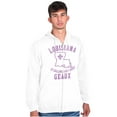 thumbnail image 5 of Louisiana is Calling Funny Creole Pun Zip Up Hoodie Men's Women's Brisco Brands X, 5 of 6