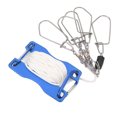 thumbnail image 1 of Stainless Steel Fish Lock, Live Fish Lock Easy To Operate D-shaped Buckle Convenient  For Big Lure Fishing Equipment Blue, 1 of 8