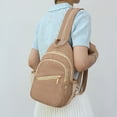 thumbnail image 1 of Fiudx Mochila Bandolera, Correa de Hombro Ajustable, Gran Capacidad, Múltiples Bolsillos, Práctica Bolsa de Viaje, Cartera para Teléfono, Ideal para Festivales Deportivos, Entrenamiento Al Aire Libre, 1 of 6