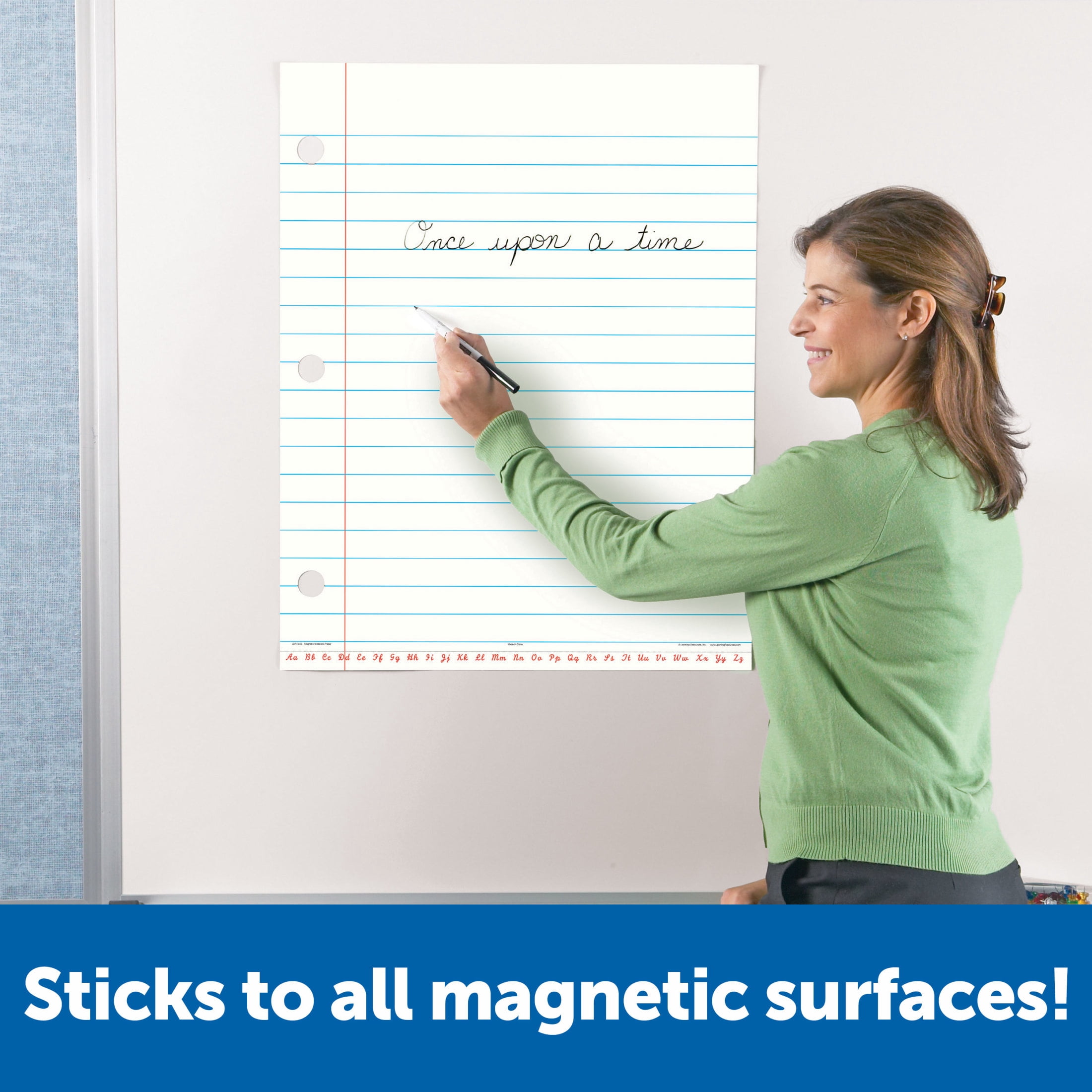 Learning Resources Giant Sized Magnetic Notebook Paper,   Writing Skills, Handwriting Practice