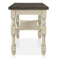thumbnail image 3 of Furniture of America Weighton Wood 1-Drawer Counter Height Table in Ivory, 3 of 9