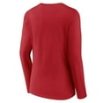 thumbnail image 3 of Women's Red Cincinnati Reds Victory Script Long Sleeve V-Neck T-Shirt, 3 of 3