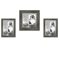 Picture Frame Set, 3 Piece Customizable Gallery Multi pack, 2-5x7, 1-8x8, for Tabletop or Wall Display