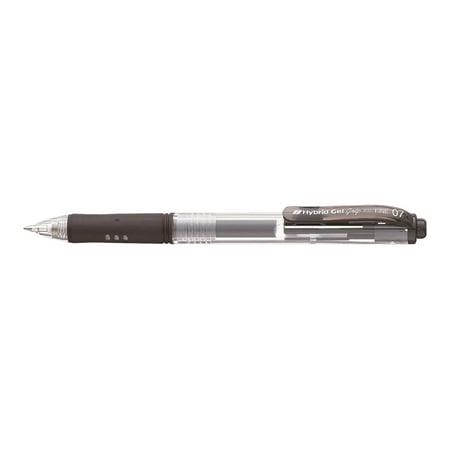 Pentel Hybrid Gel Grip - Rollerball pen - permanent - black - gel ink - 0.7 mm - medium - retractable