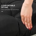 thumbnail image 3 of Outsunny 2 PCs Patio Bench Cushions 2 Seater Outdoor Loveseat Cushion Black, 3 of 9