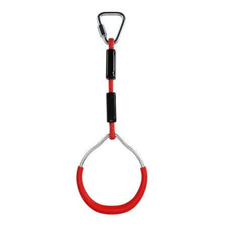 TIHLMK Swing Gymnastic Rings Outdoor Play Playground Equipment Obstacle Ring for Kids