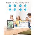 thumbnail image 2 of Govee Hygrometer Thermometer 2 Pack, Indoor Bluetooth Humidity Meter with APP Alerts, Room Thermometer with Large LCD Display, Max Min Reco, 2 of 7