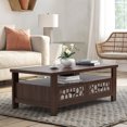 thumbnail image 2 of Costway Coffee Table with2 Drawers & Open Shelf Modern Rectangular Wood Living Room Table Brown, 2 of 9
