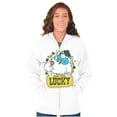 thumbnail image 4 of Saint Paddys Lucky Tootsie Pop Owl Zip Up Hoodie Men's Women's Brisco Brands L, 4 of 6