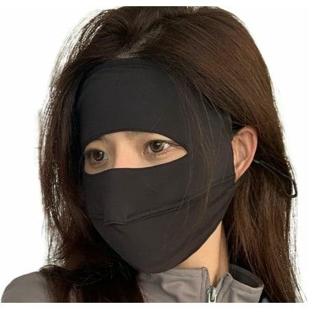 PTSPLLMY Face UV Face Covering UPF 50+ Women Sun Protection Face Mask Washable Reusable for Running Outdoors