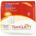 thumbnail image 2 of Tranquility ATN Adult Incontinent Brief Tab Closure Disposable Heavy Absorbency Medium 32 - 44 Inch, 12 Count - 2 Pack, 2 of 4