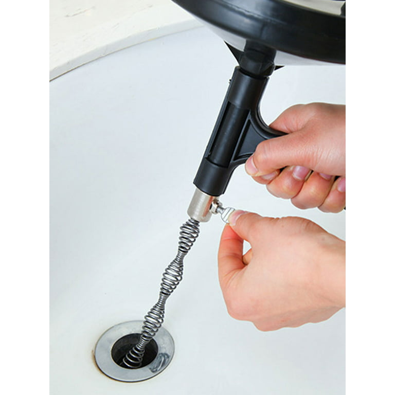 2 Pc Drain Snake Pipe Cleaner Plumbing Tub Shower Clog Sink Toilet Slim  27"