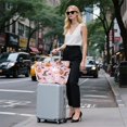 thumbnail image 6 of FORMRS Tote Bag for Women Quilted Large Capacity Travel Work Carry On Shoulder Handbag, Pink Halloween Ghosts, 6 of 7
