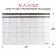 thumbnail image 4 of Staples 24" x 36" Monthly Dry-Erase Wall Calendar Reversible White/Gray (ST60365-22), 4 of 7