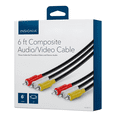thumbnail image 2 of Cable AV compuesto 1.82m Insignia para reproductores de DVD DVR VHS VCR y televisores, 2 of 2