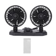 thumbnail image 2 of Dual Head Car Fan, Portable Dual Head Car Fan 12V  for Dashboard, 2 of 7