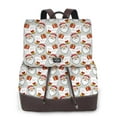 thumbnail image 1 of Disketp Christmas Santa Claus Mochila de Cuero para Mujer, Bolso de Espalda Antirrobo con Estilo para Viaje, Trabajo y Uso Diario, 1 of 4