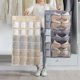 thumbnail image 3 of Double Sides Underwear Bra Storage Bag Foldable Home Organizer Wardrobe Clear Hanging Bag Tie Scarf Socks Storage Organizer, 3 of 4