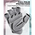 thumbnail image 2 of Guantes de entrenamiento VINSGUIR para mujer, levantamiento de pesas, gimnasio, negros, 2 of 7